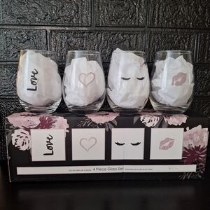ARCADIA BEAUTY LABS 4 PIECE Stemless Wine Glass Set